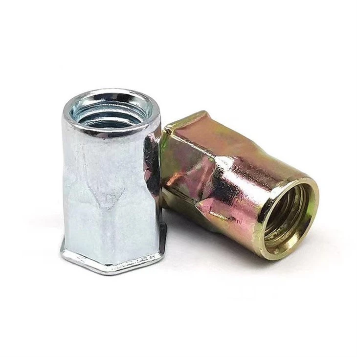 Custom Flat Head Rivet Nuts For Sheet Metal Panels factory